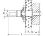 Afbeeldingen van METALEN HOLLEWANDPLUG HM 6X52 S MET SCHROEF (