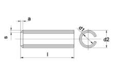 Afbeeldingen van Spanbus ISO 8752 ST 10 X 60 a 50