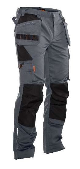 Afbeeldingen van JOBMAN 2322 TROUSERS HP DO.GRIJS/ZWA C46