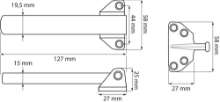 Afbeeldingen van Kierstandhouder / buitendraaiend / SKG V1® / 