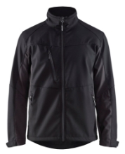 Afbeeldingen van SOFTSHELL JACK ZWART/DONKERGRIJS XXXL 