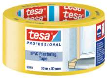 Afbeeldingen van Tesa plastering tape 66001 33mtr x 50mm geel