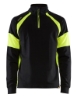 Afbeeldingen van Sweatshirt met High Vis zones L Zwart/High Vi