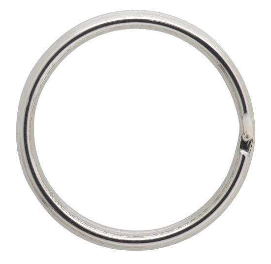 Afbeeldingen van Sleutelring / 20 mm uitw / vernikkeld