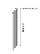 Afbeeldingen van Brad skn16 crvs 32mm 20° doos 2,0mille