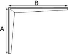 Afbeeldingen van Plankdrager / extra zware uitvoering / 200x25