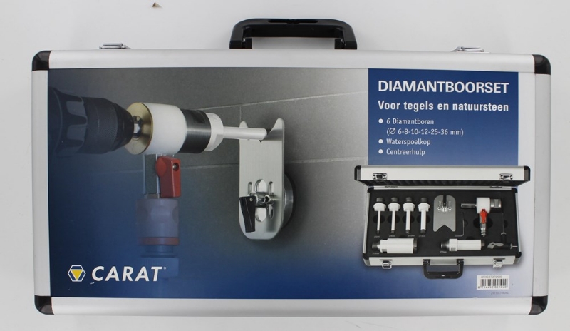 Afbeeldingen van Carat et boorset ø6-8-10-12-25-36mm incl.wsk