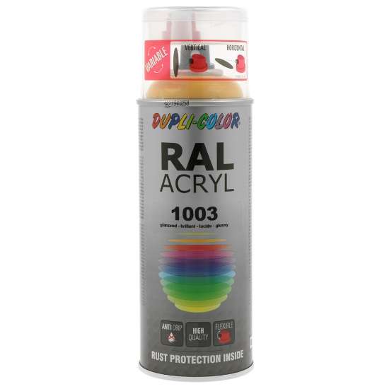 Afbeeldingen van Acryl hoogglans RAL 1003 signaal geel 400ml