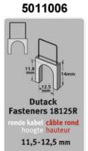 Afbeeldingen van Kabelniet 1825 cnk 14mm blister/200 st.