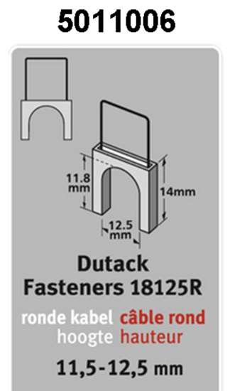 Afbeeldingen van Kabelniet 1825 cnk 14mm blister/200 st.