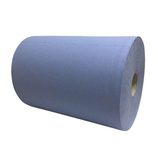 Afbeeldingen van Industriepapier 3-lgs blauw 190 mtr x 37cm