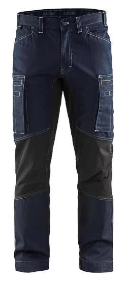 Afbeeldingen van Service werkbroek denim stretch C52 Marinebla