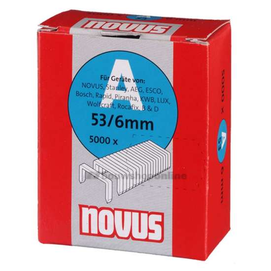 Afbeeldingen van Novus Dundraad nieten A 53/6mm, 5000 st.