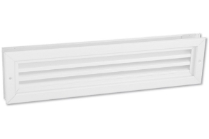 Afbeeldingen van Alu deurrooster 470x121mm Wit