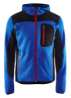 Afbeeldingen van Gebreid vest met softshell M Korenblauw/Zwart