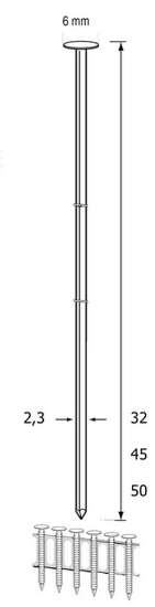 Afbeeldingen van Coilnagel rncs23 nk 32mm ds 8mille