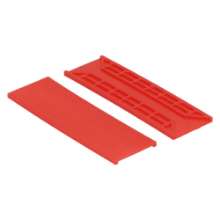 Afbeeldingen van KUNSTSTOF TUNNELBLOKJE 30X3MM ROOD (100 30002