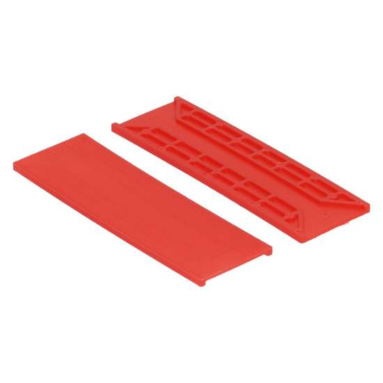 Afbeeldingen van KUNSTSTOF TUNNELBLOKJE 30X3MM ROOD (100 30002