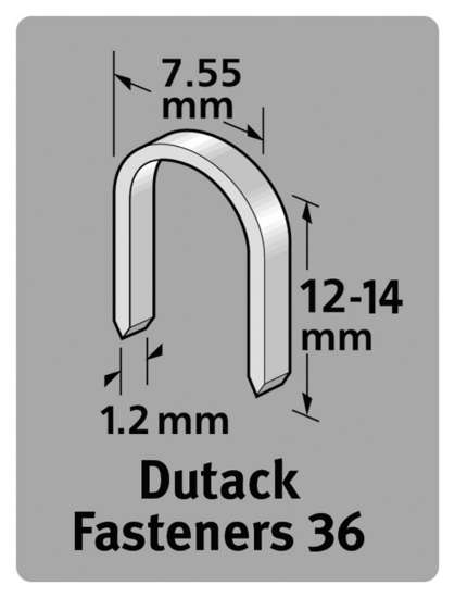 Afbeeldingen van Niet serie 36 cnk 14mm blister/1000 st.