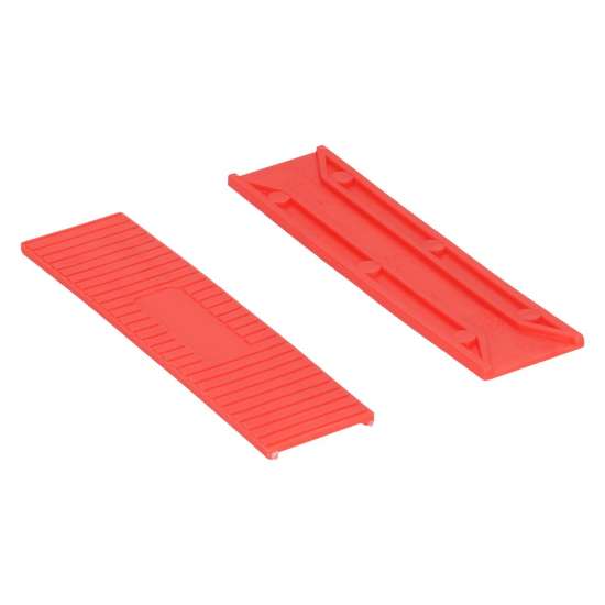 Afbeeldingen van Kunststof Tunnelblok 26x3 mm rood - 100 stuks