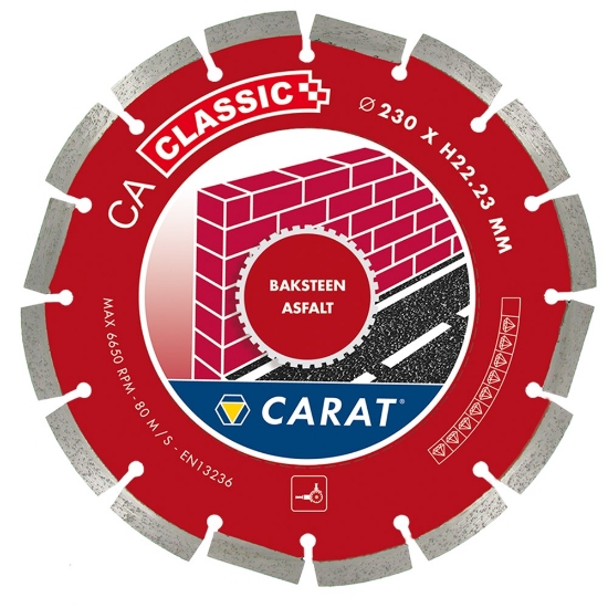 Afbeeldingen van Carat diamantzaag baksteen ø230x22,23mm, ca c