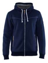 Afbeeldingen van Hoodie met warme voering M Marineblauwlauw M