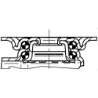 Afbeeldingen van Zwenkwiel met plaat + rem 25mm Max. 70kg