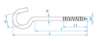 Afbeeldingen van Schroefhaken 3.30x20/40 ijzer gegalvaniseerd