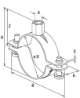 Afbeeldingen van Fischer Pijpbeugel FRSN 63 - 70 M8/M10