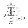 Afbeeldingen van AXA Vh.scharnier/3 x 3/rh/tgs ean skg