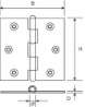 Afbeeldingen van Scharnier / rechte hoeken / 89x89 mm / losse 