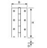 Afbeeldingen van Pianoscharnier / 0,7x32x0500 mm / staal verme