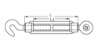 Afbeeldingen van Spanschroef DIN 1480 / haak-oog / 12 mm / ver