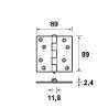 Afbeeldingen van AXA Scharnier/3,5x3,5/tgs ean