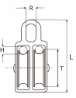 Afbeeldingen van Katrol met nylon wiel / duplex / 06x20 mm / v