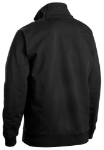Afbeeldingen van Sweatshirt bi-colour met halve rits XL Zwart/