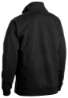 Afbeeldingen van Sweatshirt bi-colour met halve rits XL Zwart/