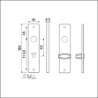 Afbeeldingen van Ami Kortschild wc 180/41 rh 8*63 zwart 9005 s