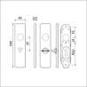 Afbeeldingen van Ami Kortschild wc 180/41 rh 5*57         f-1