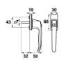 Afbeeldingen van AXA Draai-kiepkruk/model-l/7x32/f1/skg/ean