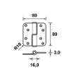 Afbeeldingen van AXA Kogelpomel/rh/89x89/li/rvs/ean