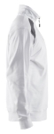 Afbeeldingen van Sweatshirt bi-colour met halve rits M Wit/Don