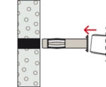 Afbeeldingen van METALEN HOLLEWANDPLUG HM 6X52 S MET SCHROEF (