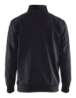 Afbeeldingen van Sweatshirt Jersey 1/2 rits S Zwart S