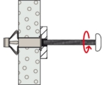 Afbeeldingen van METALEN HOLLEWANDPLUG HM 6X52 S MET SCHROEF (