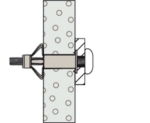 Afbeeldingen van METALEN HOLLEWANDPLUG HM 6X52 S MET SCHROEF (