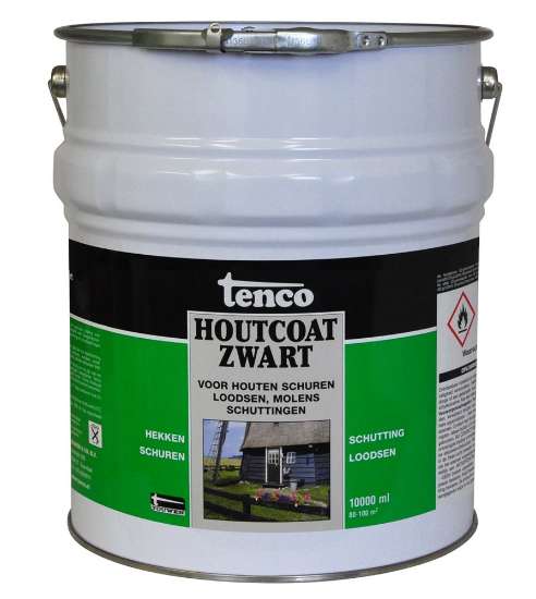 Afbeeldingen van TENCO HOUTCOAT TEERVRIJ ZWART 10 LTR