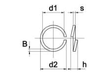 Afbeeldingen van Ring Din 127 A2 M 8 KVP-200