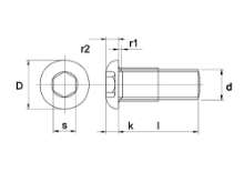 Afbeeldingen van Bout ISO 7380 10.9 EV M 10 X 60-100