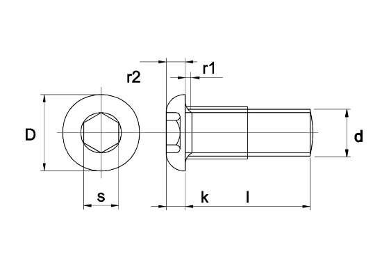 Afbeeldingen van Bout ISO 7380 10.9 EV M 5 X 12 -200